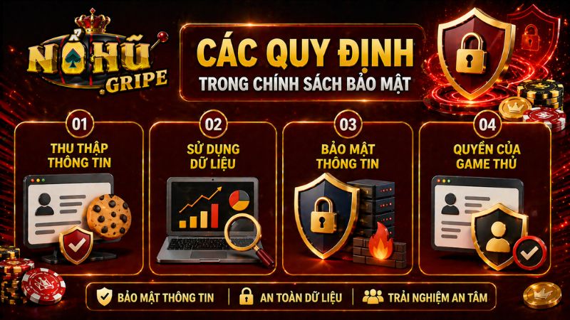 Các quy định trong chính sách bảo mật Nohu.gripe game thủ cần biết