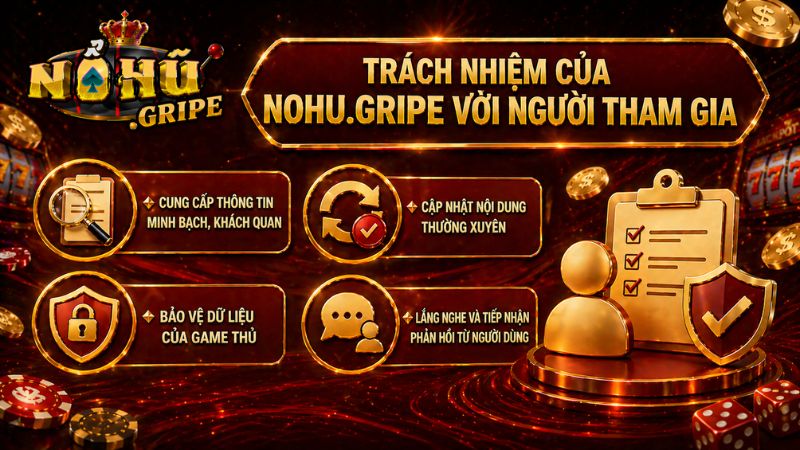 Trách nhiệm của Nohu.gripe với người tham gia